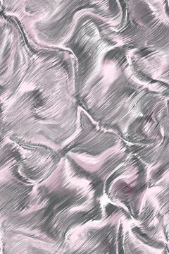 抽象几何丝绸香云纱印花图案