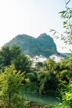 山清水秀的乡村风景