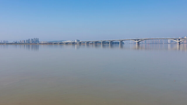 福州蓝天海洋城市建筑都市风景