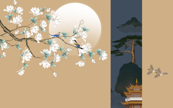 簡約玉蘭花