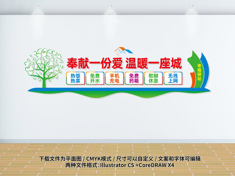 幸福驛站文化展板