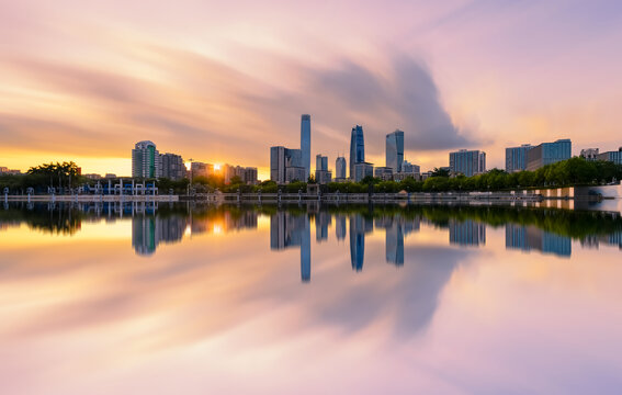 东莞CBD天际线美景