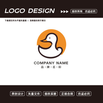 鸭子logo标志