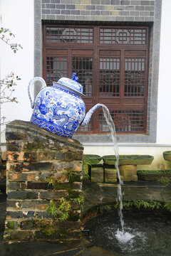 陶瓷茶壶景观