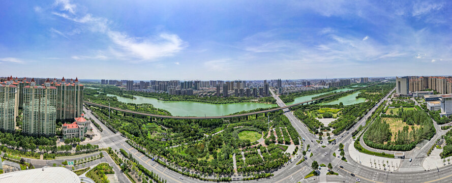 湖北孝感城市建设全景图