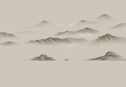 中式意境復(fù)古背景墻