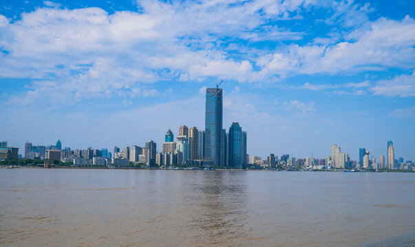 湖北武汉城市天际线武汉大景