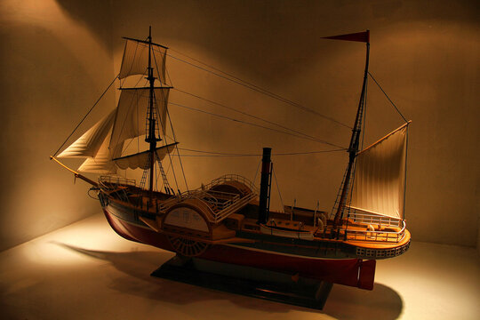 蒸汽轮船模型