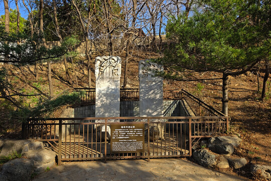 国家植物园明代隆教寺遗址碑