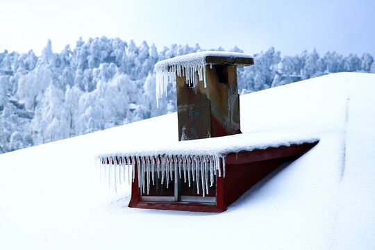 庐山雪景