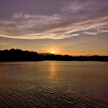 惠州西湖夕阳