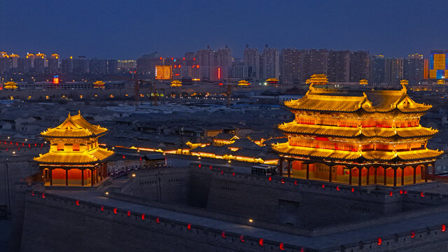 大同古城夜景