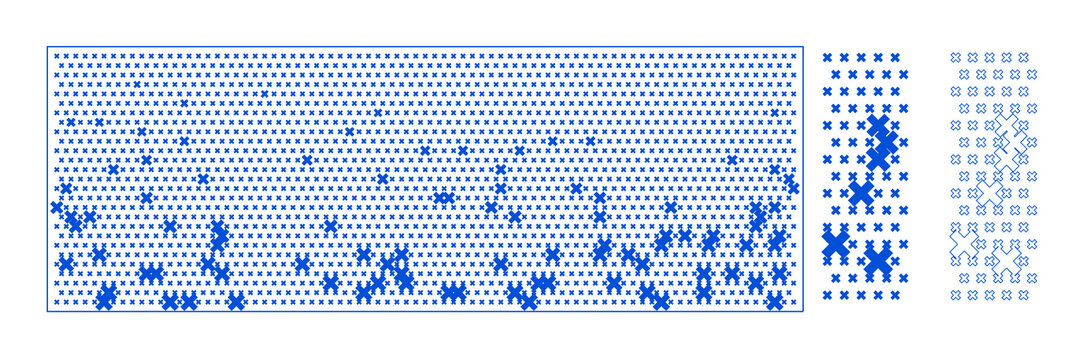 大小叉号冲孔图案