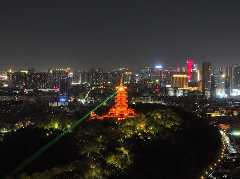 南海展旗楼夜景