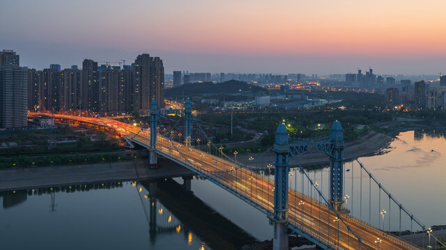 武汉汉江古田桥夜景