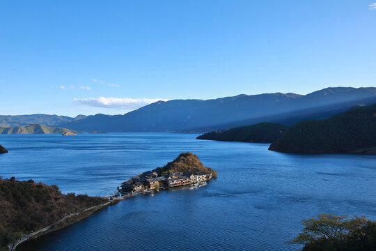 泸沽湖的里格半岛