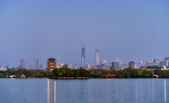 济南大明湖及cbd景观