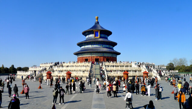 北京天坛公园景观祈年殿