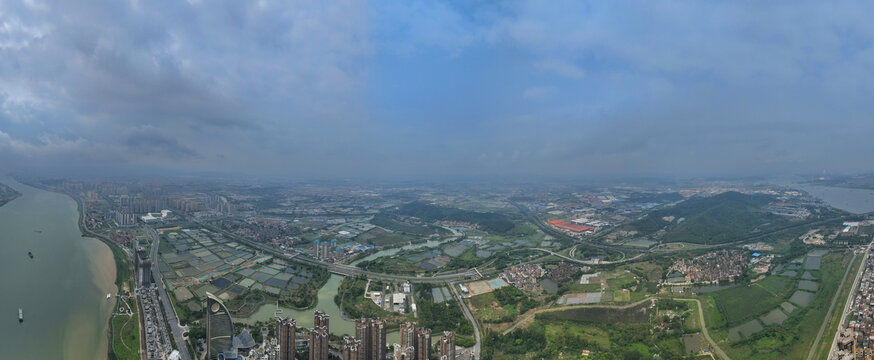 高明城市风光全景