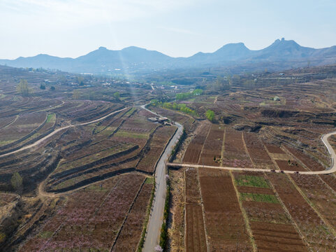 春天的蒙阴岱崮地貌