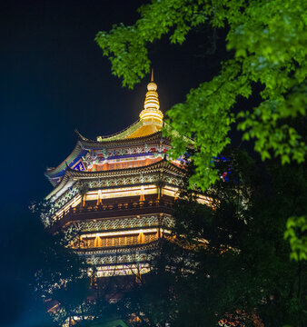 鹰潭北极阁夜景