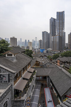 重庆十八梯传统风貌区夜景