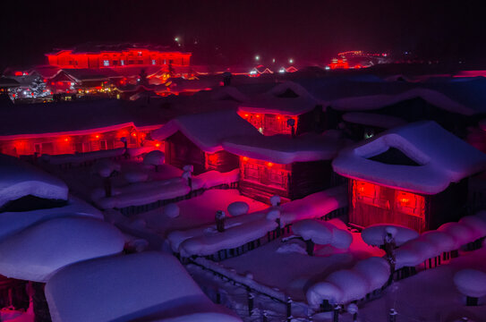 雪乡全景