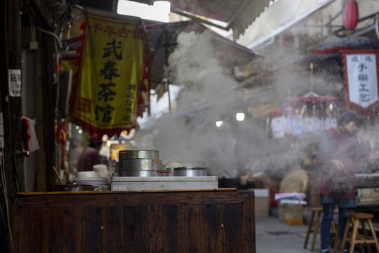 浙江兰溪游埠古镇早茶