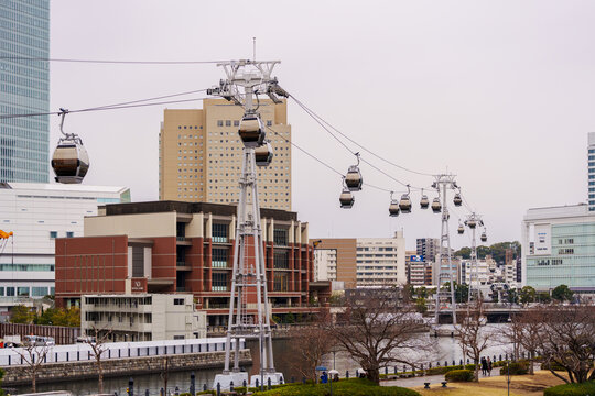 日本横滨观光缆车