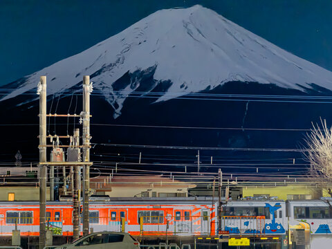 富士山夜景