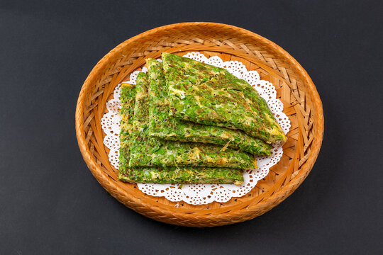 煎饼榆钱鸡蛋饼