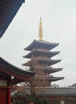 东京浅草寺五重塔