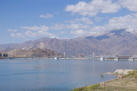 青藏高原山水风景