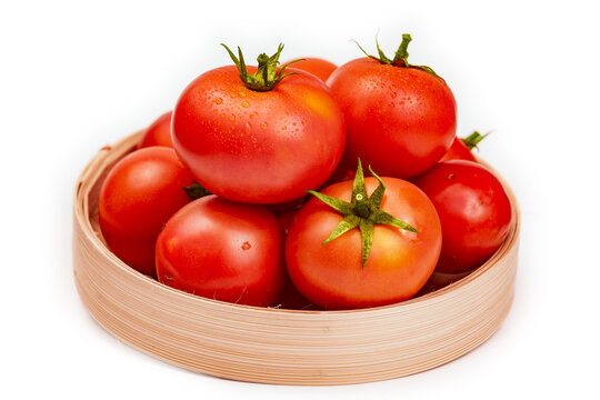 白色背景西红柿番茄