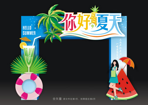 夏天门头