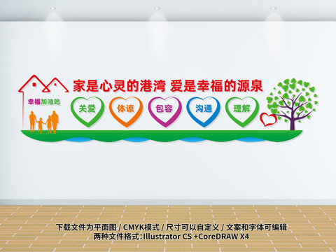 幸福家庭驛站文化墻