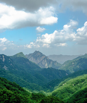 老界岭分水岭景色