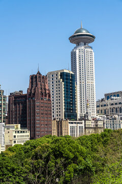 上海市中心城市风景特写