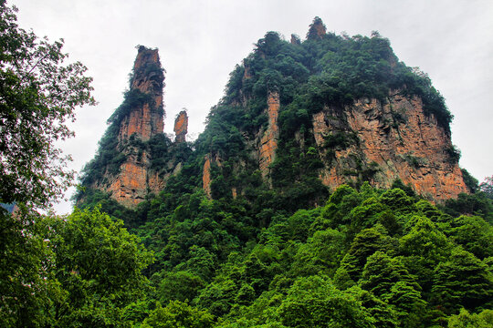 张家界武陵源山峰