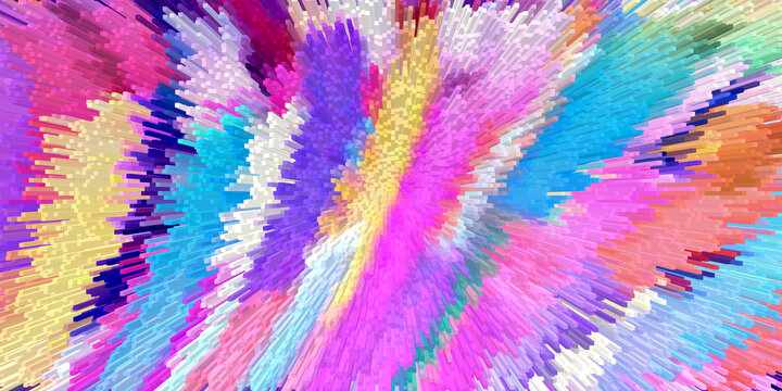 抽象彩虹地毯纹