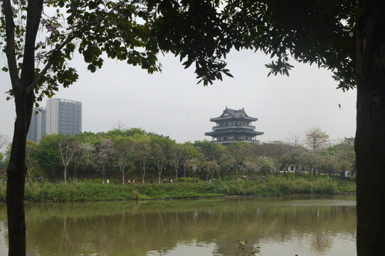 海珠湖馆塔