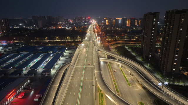 淄博火车站夜景