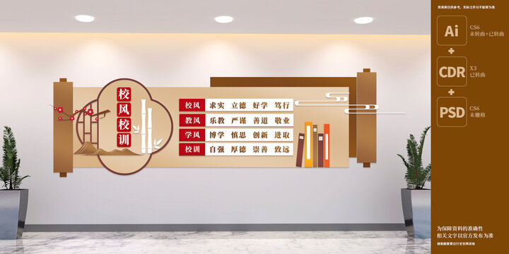 校園三風(fēng)一訓(xùn)文化墻