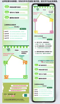 四六级备考指南教育应试h5长图