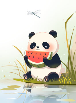 熊貓二十四節(jié)氣全套之夏至