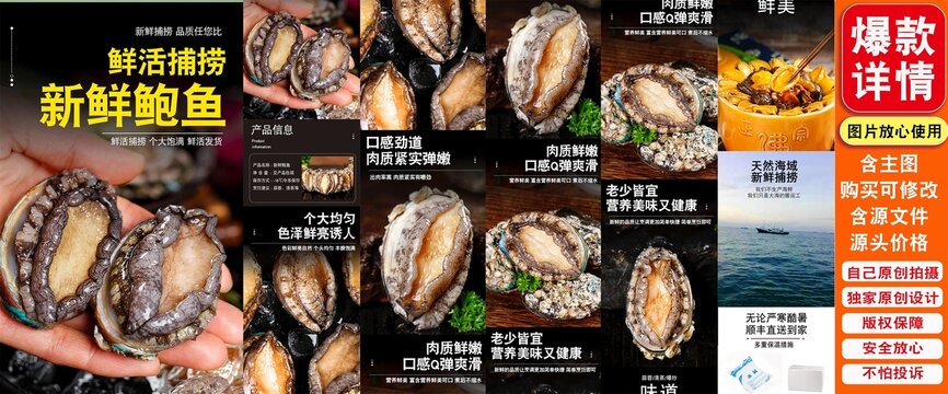 鮑魚詳情頁