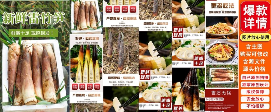 新鮮雷竹筍詳情頁