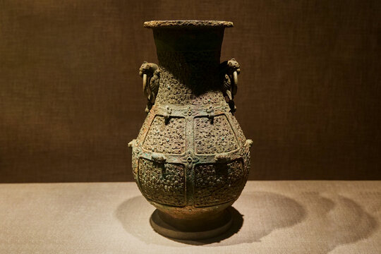 博物馆文物战国时期铜壶