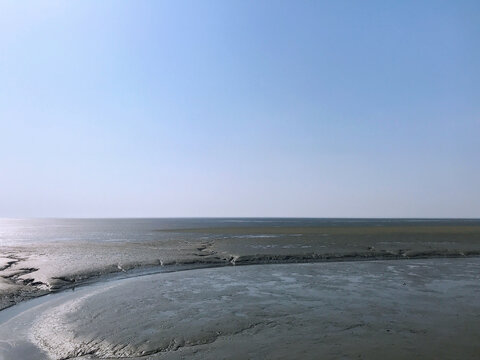 鸭绿江口湿地滩涂