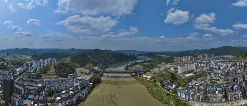 广西三江侗族自治县全景